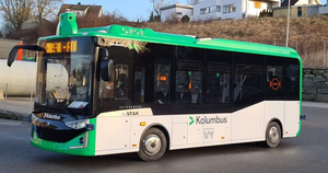 Ein autonomer Midibus fährt im norwegischen Stavanger.